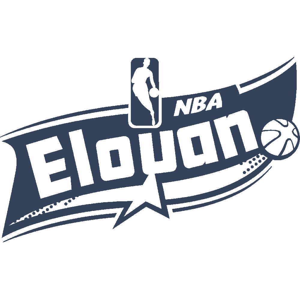 Sticker mural: personnalisation de Elouan NBA