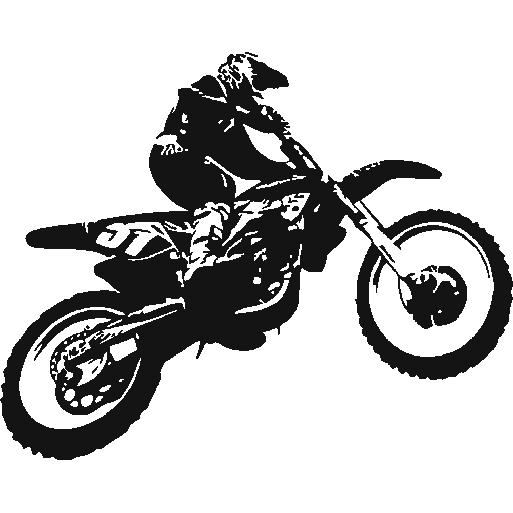 Wall sticker: customization of Moto Cross