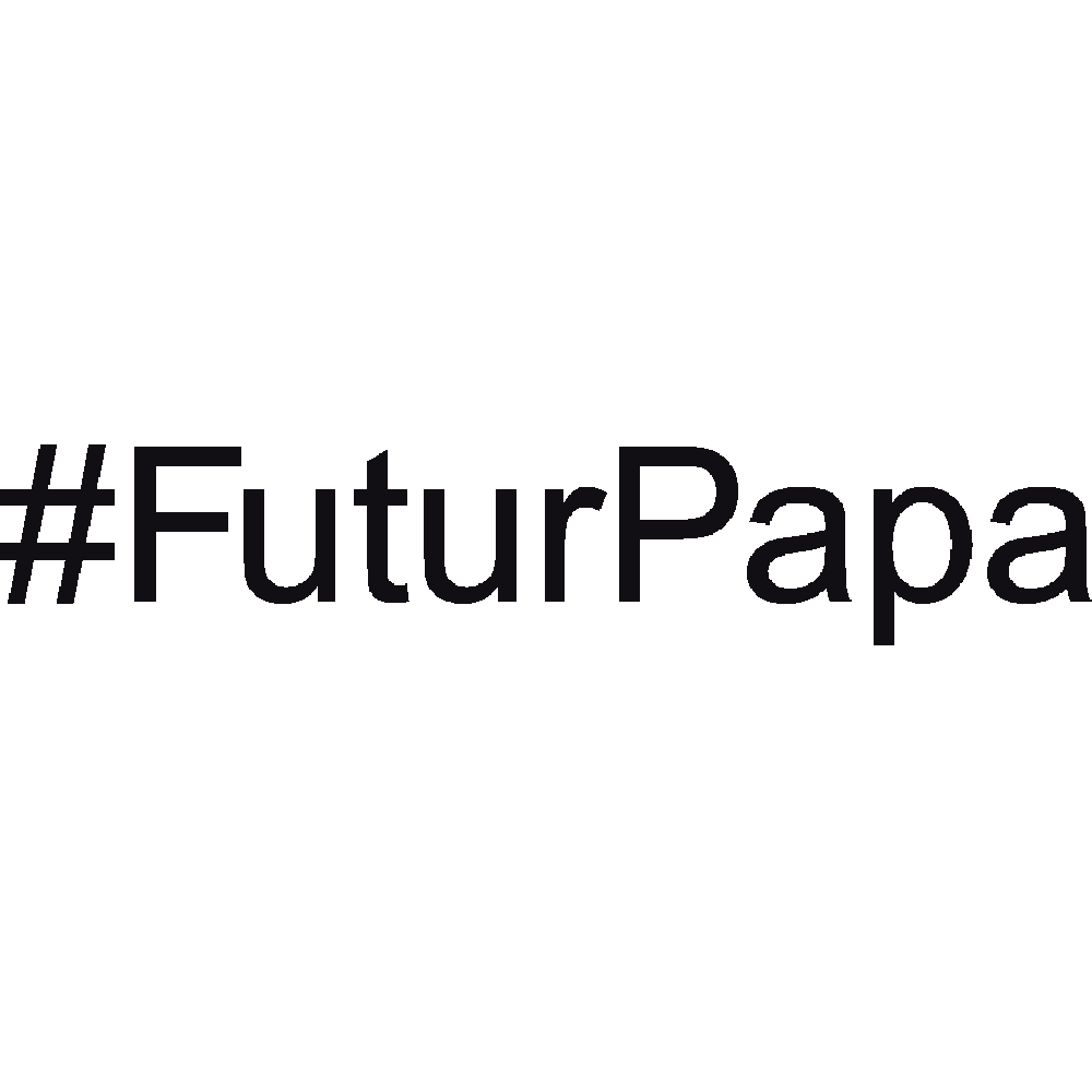Personnalisation de T-Shirt  #FuturPapa 