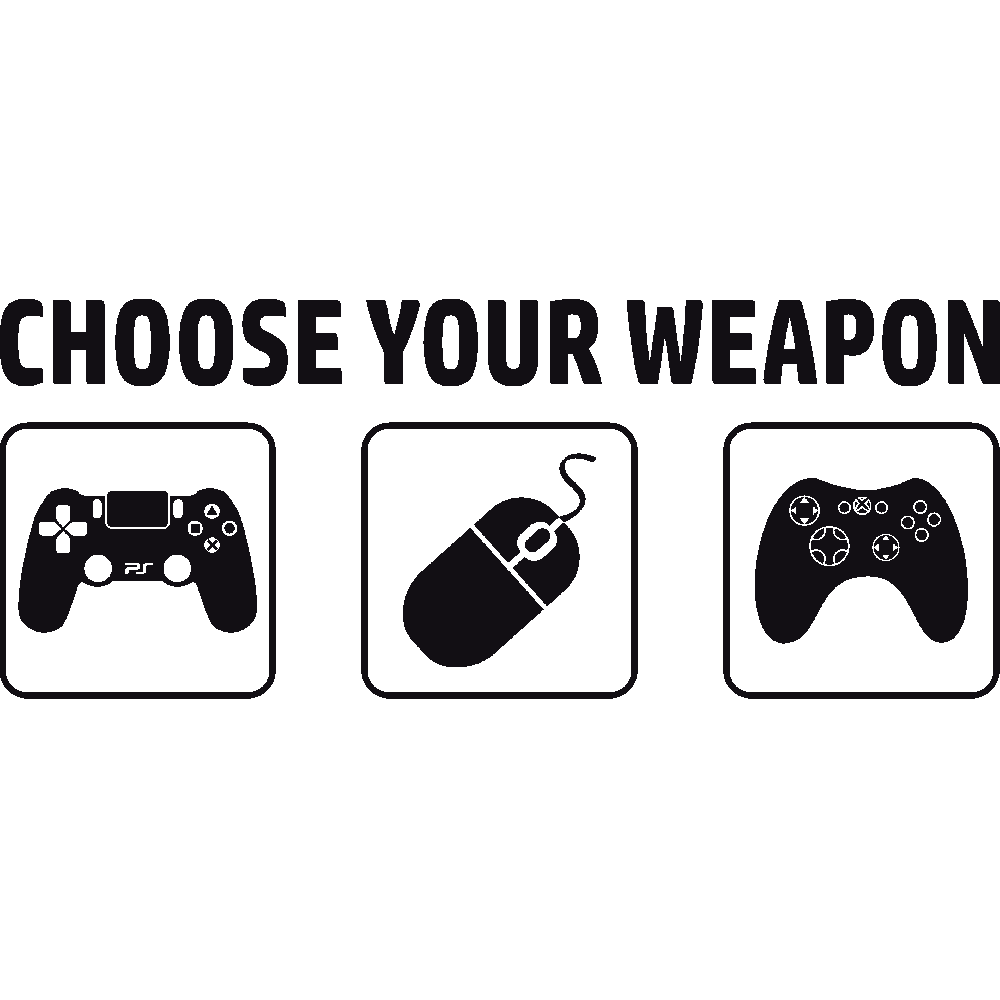 Customization of T-Shirt Choose your weapon