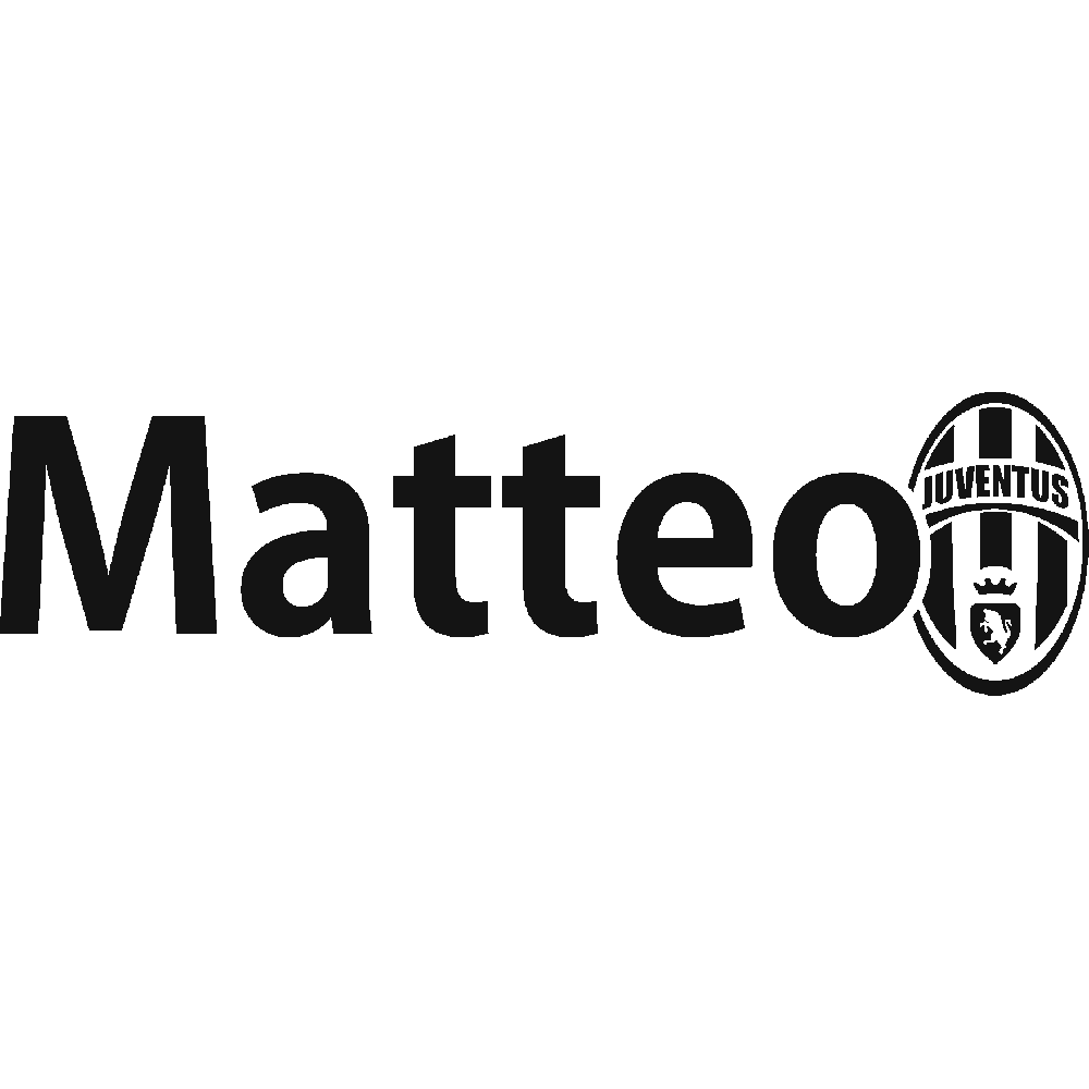Sticker mural: personnalisation de Matteo Juventus