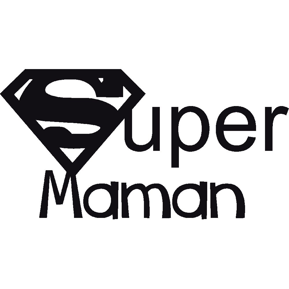 Customization of T-Shirt  Super Maman 