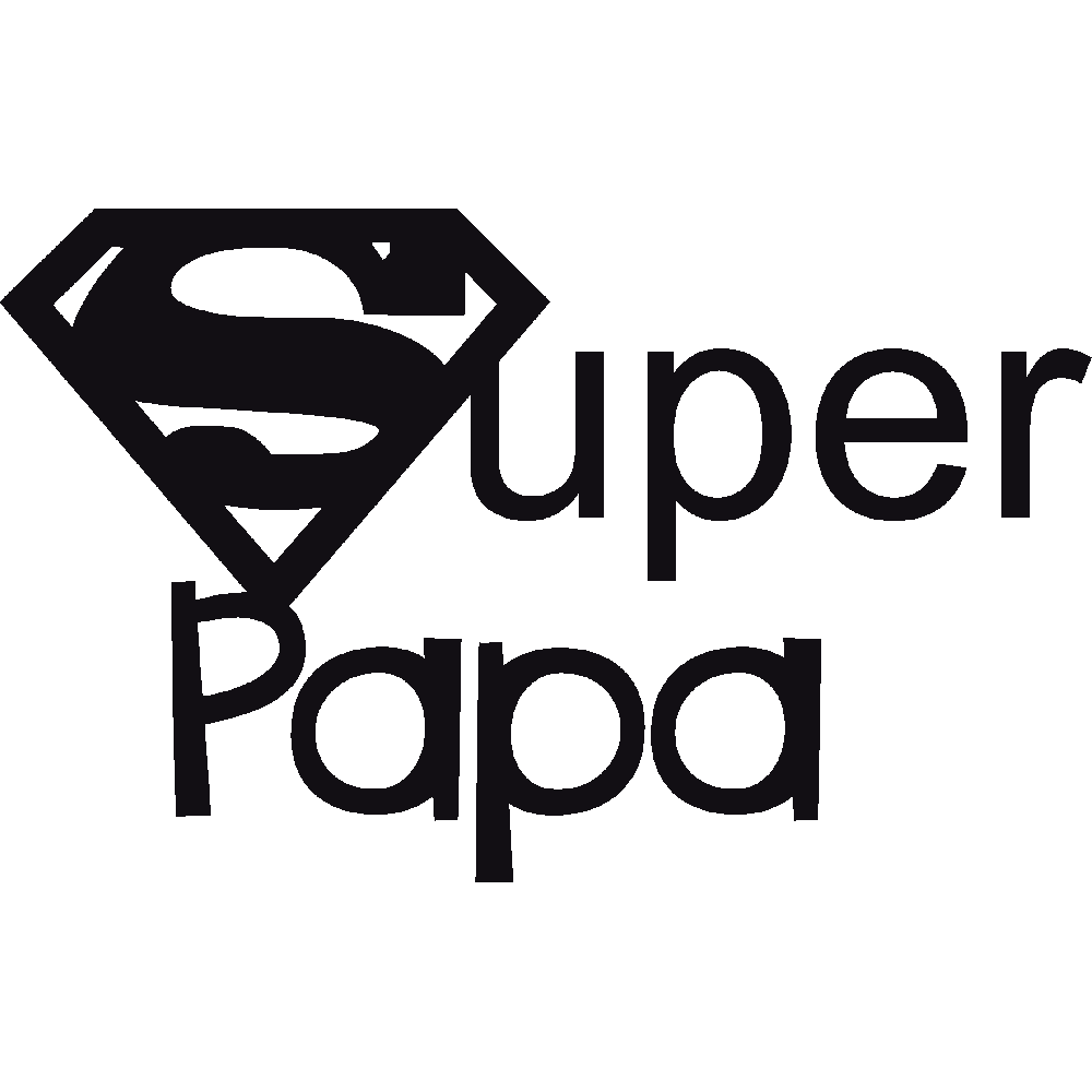 Aanpassing van T-Shirt  Super Papa 