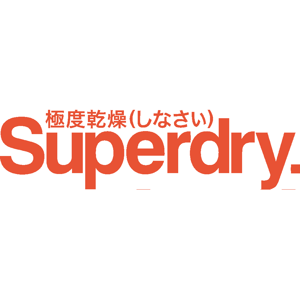 Muur sticker: aanpassing van Superdry Logo 2