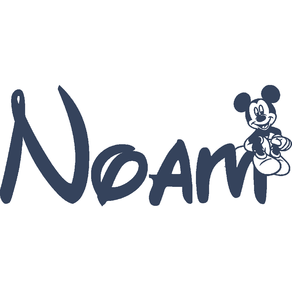 Sticker mural: personnalisation de Noam Mickey