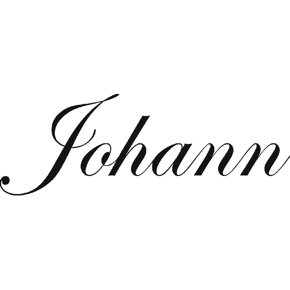 Wall sticker: customization of Johann Scripty