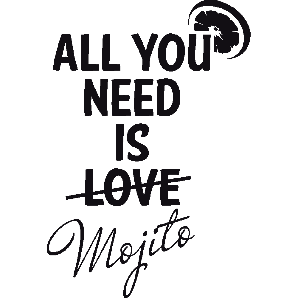 Personnalisation de T-Shirt  All we need is Mojito 
