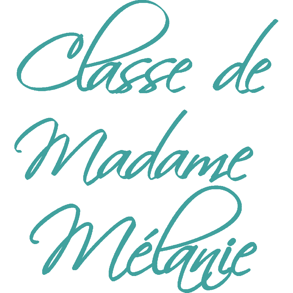 Sticker mural: personnalisation de Madame Mlanie