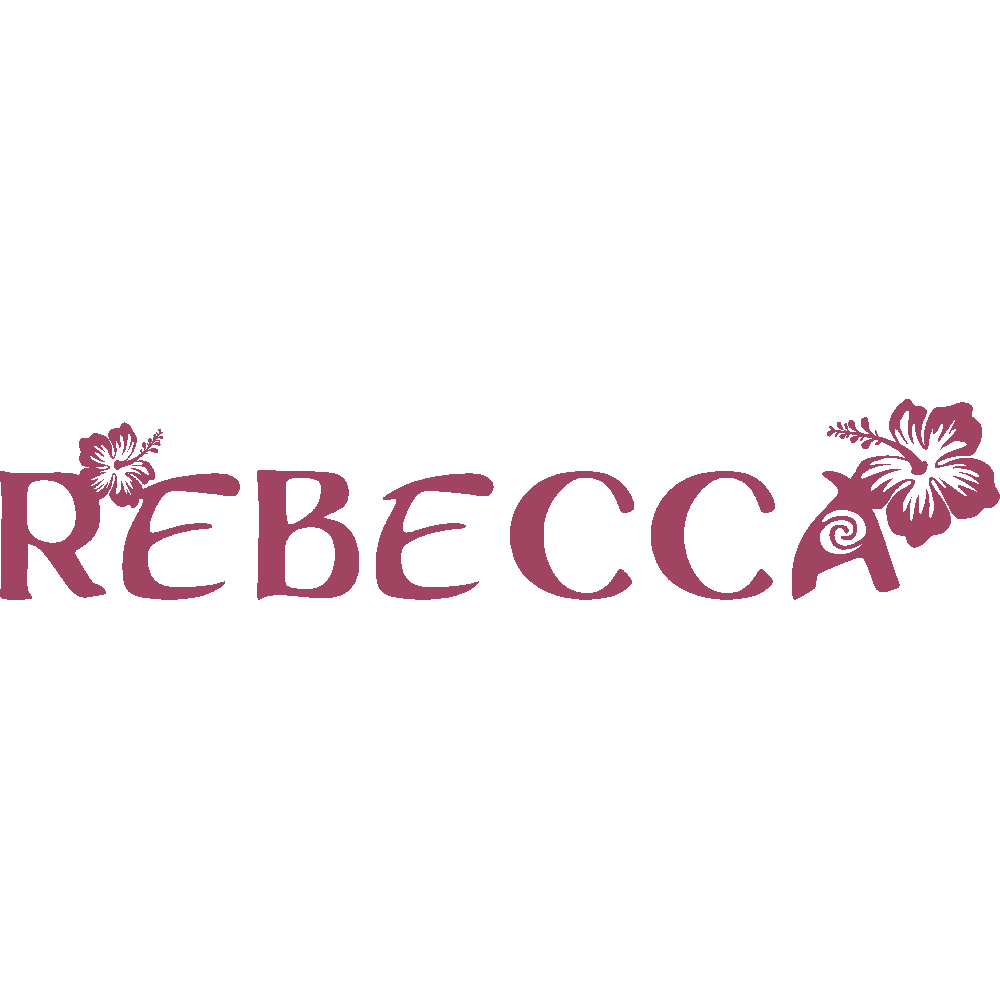 Wall sticker: customization of Rebecca Vaiana