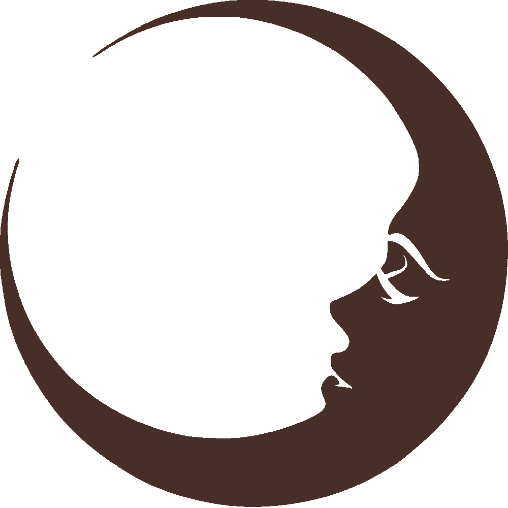 Sticker mural: personnalisation de Lune arrondie