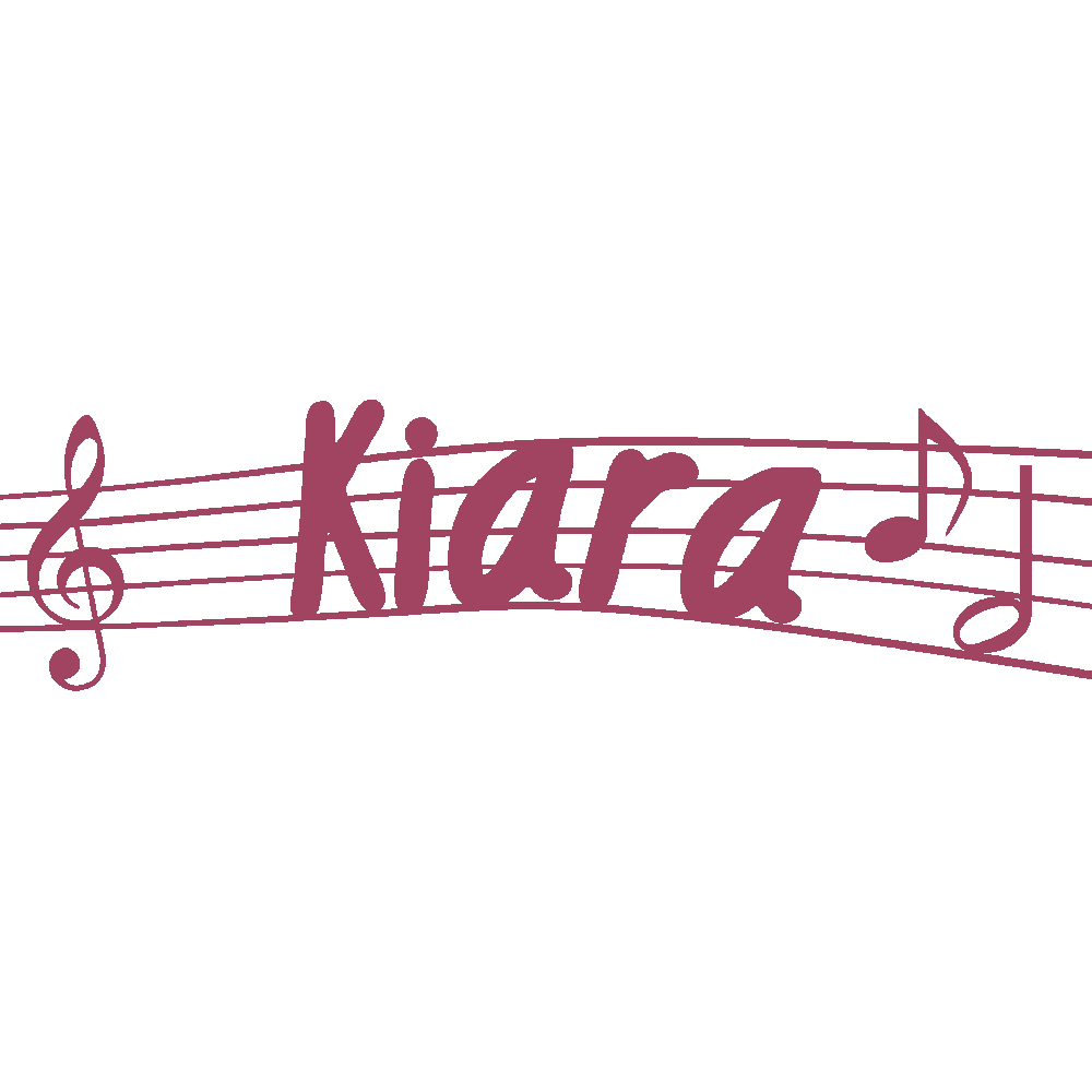 Wall sticker: customization of Kiara Musique