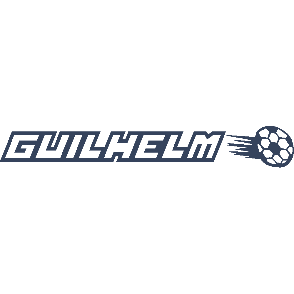 Sticker mural: personnalisation de Guilhelm Football