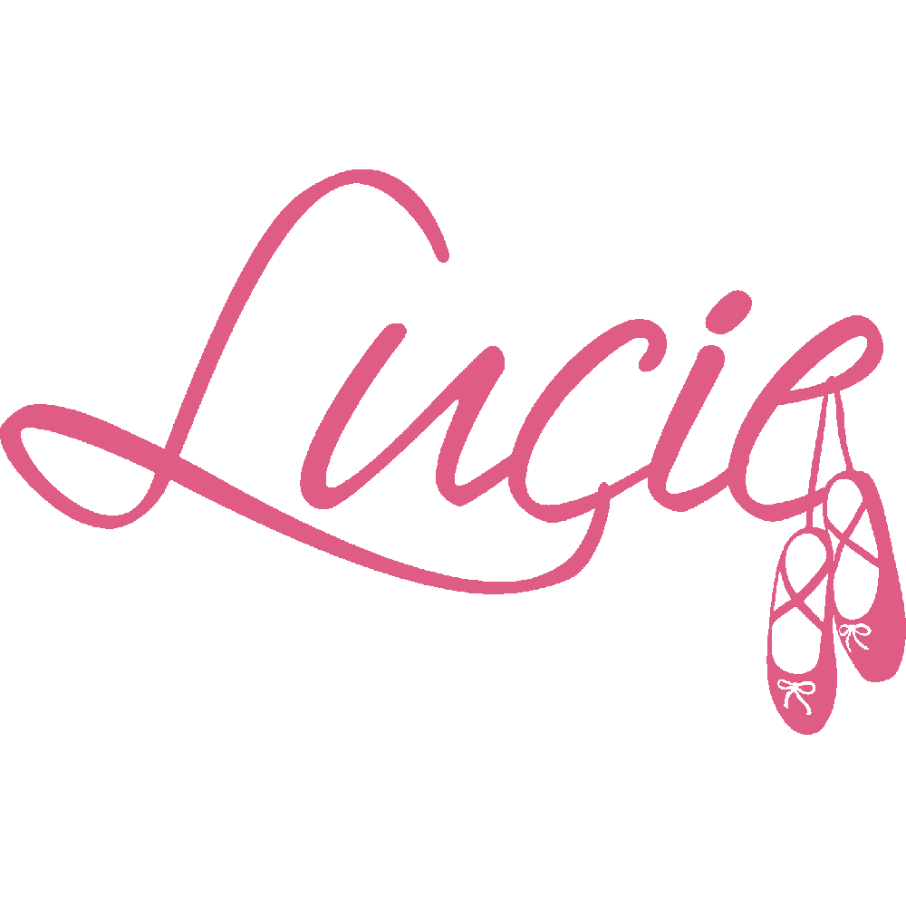 Wall sticker: customization of Lucie Ballerines