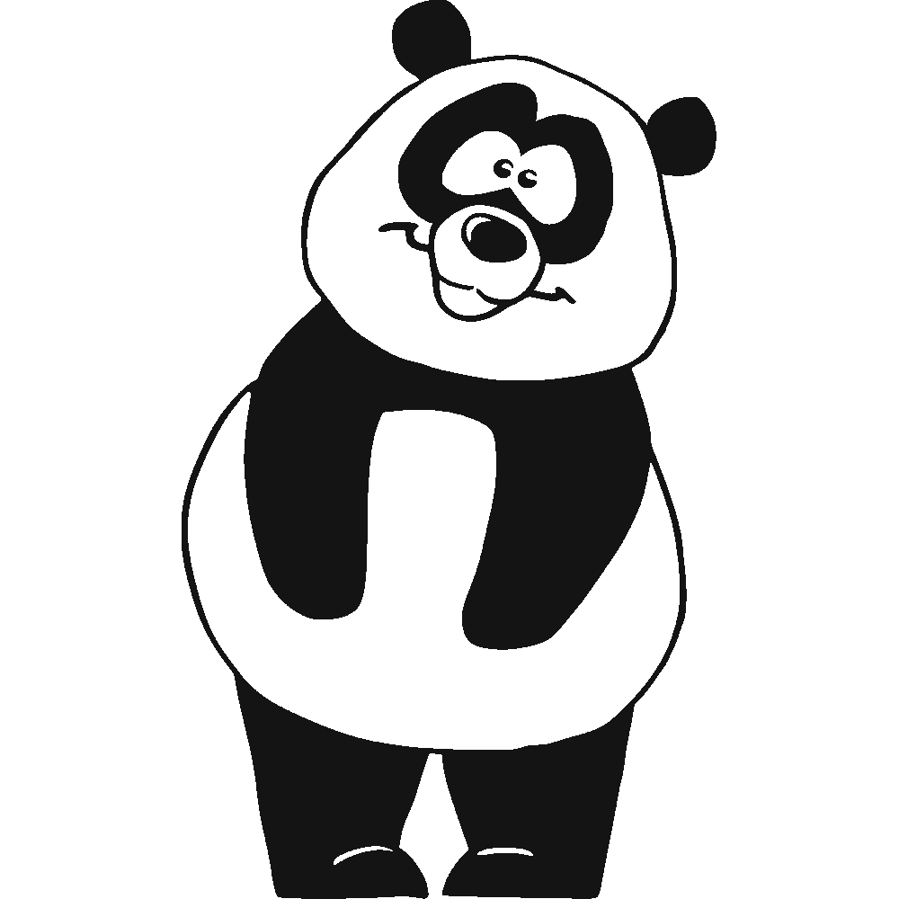 Sticker mural: personnalisation de Panda 2