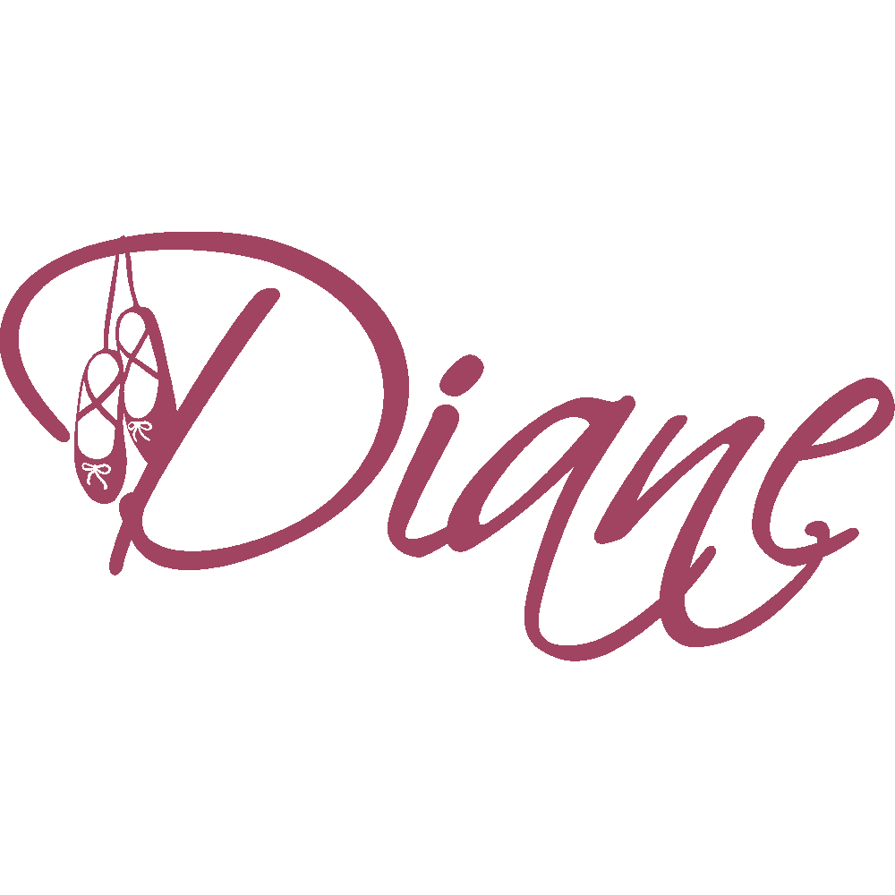 Wall sticker: customization of Diane Ballerines