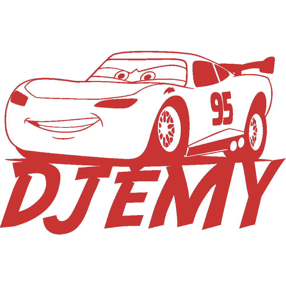 Wall sticker: customization of Djmy Cars