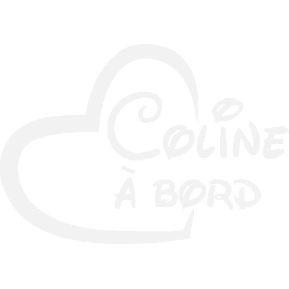 Wall sticker: customization of Coline  Bord