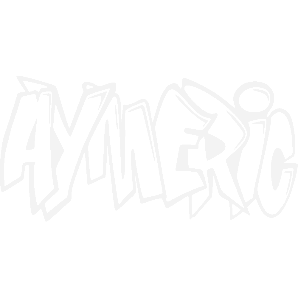 Wall sticker: customization of Aymeric Graffiti
