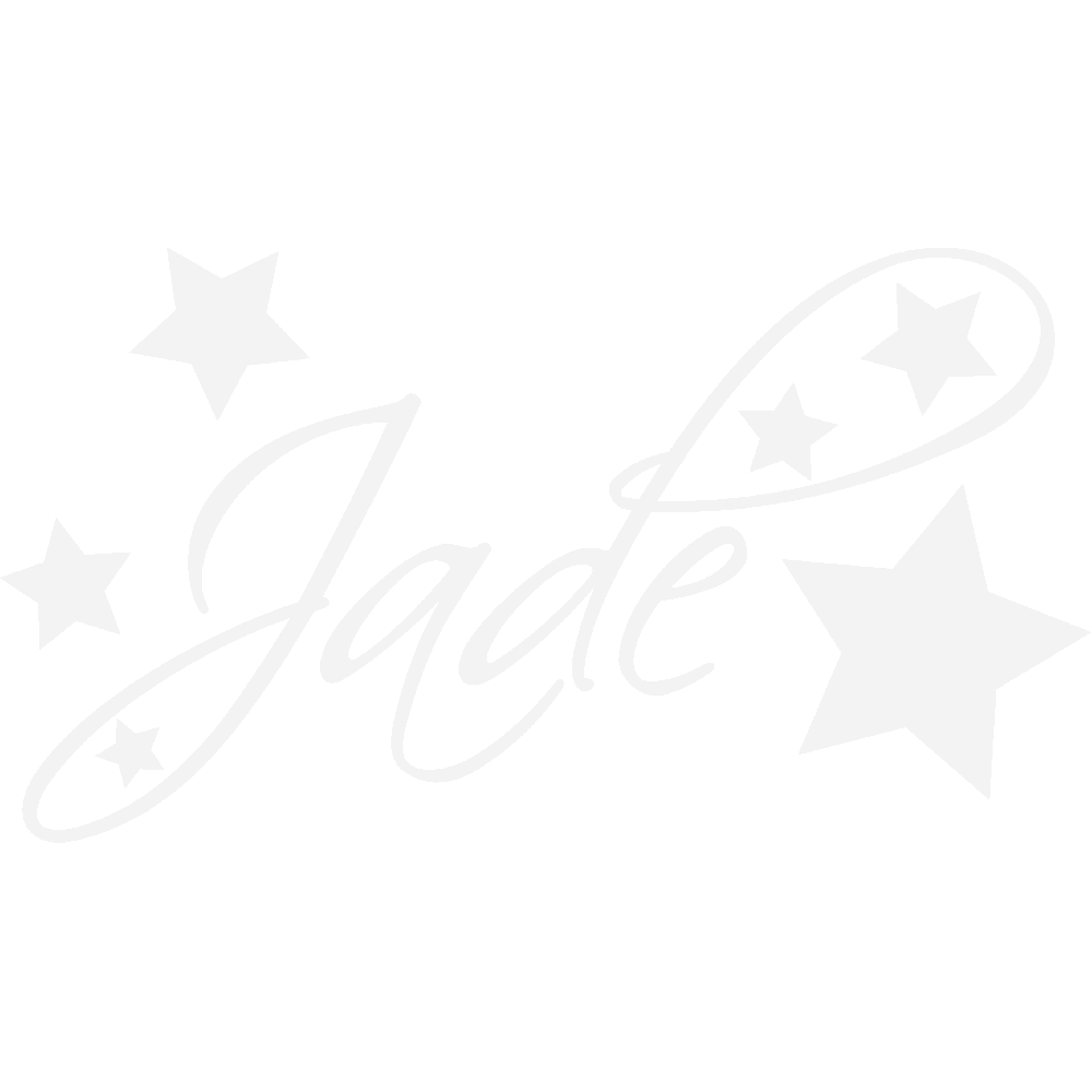 Sticker mural: personnalisation de Jade Etoiles