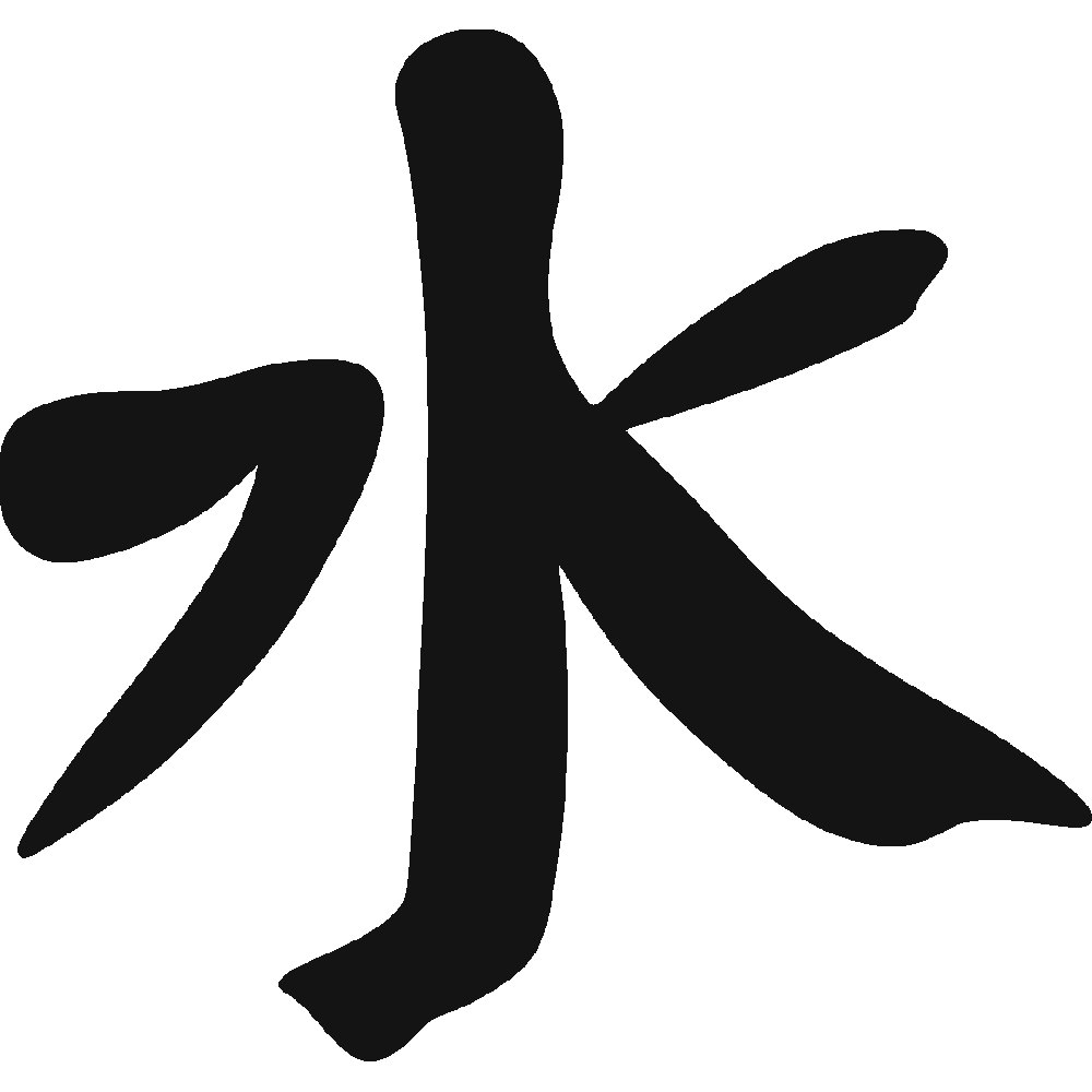 Muur sticker: aanpassing van Eau Chinois
