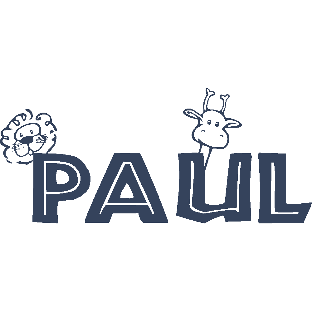 Wall sticker: customization of Paul Savane