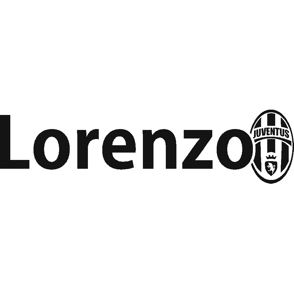 Sticker mural: personnalisation de Lorenzo Juventus