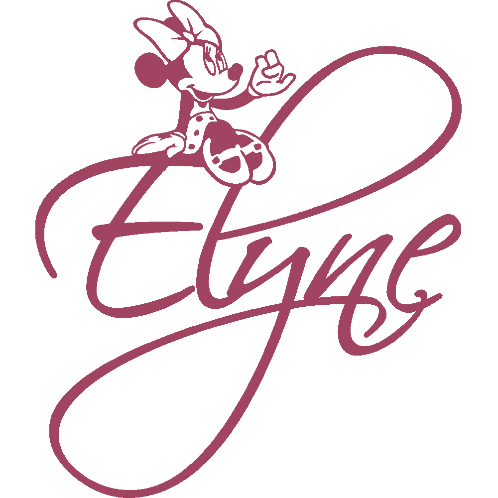Wall sticker: customization of Elyne Minnie 2
