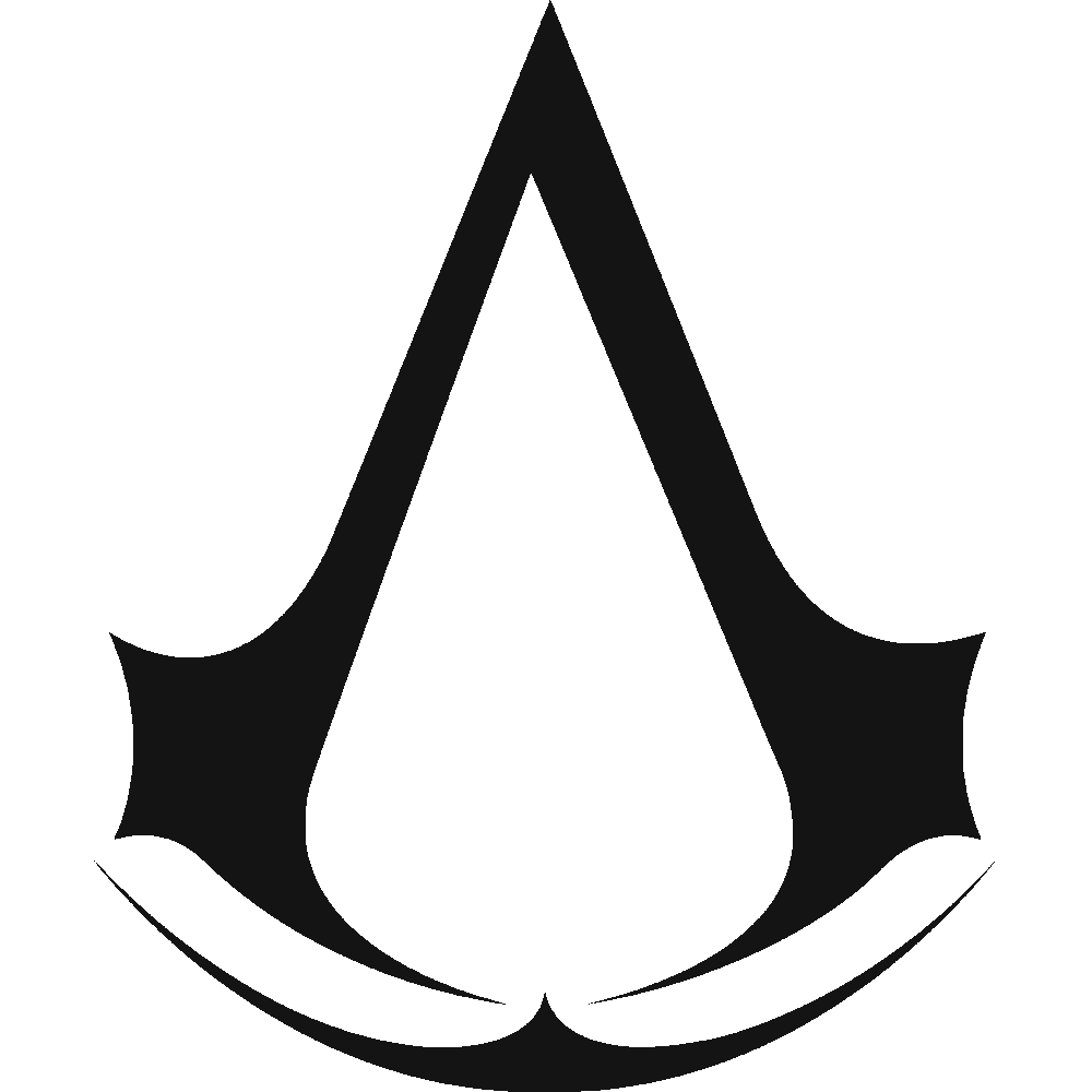 Muur sticker: aanpassing van Assassin's Creed Logo 2