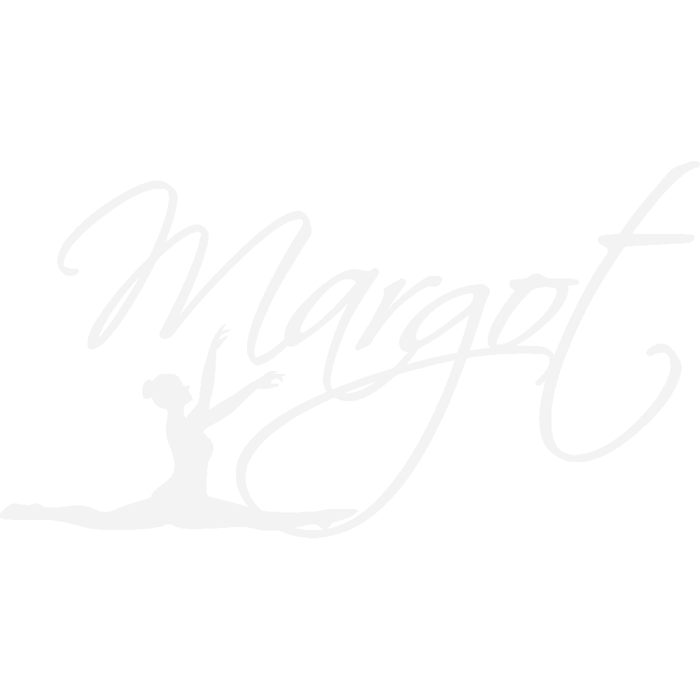 Sticker mural: personnalisation de Margot Gymnaste