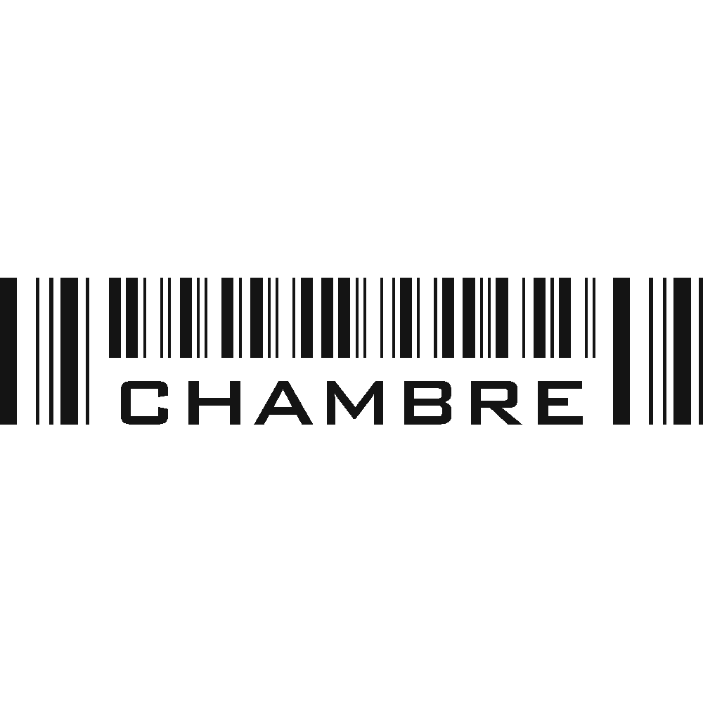 Wall sticker: customization of Chambre Code  barres