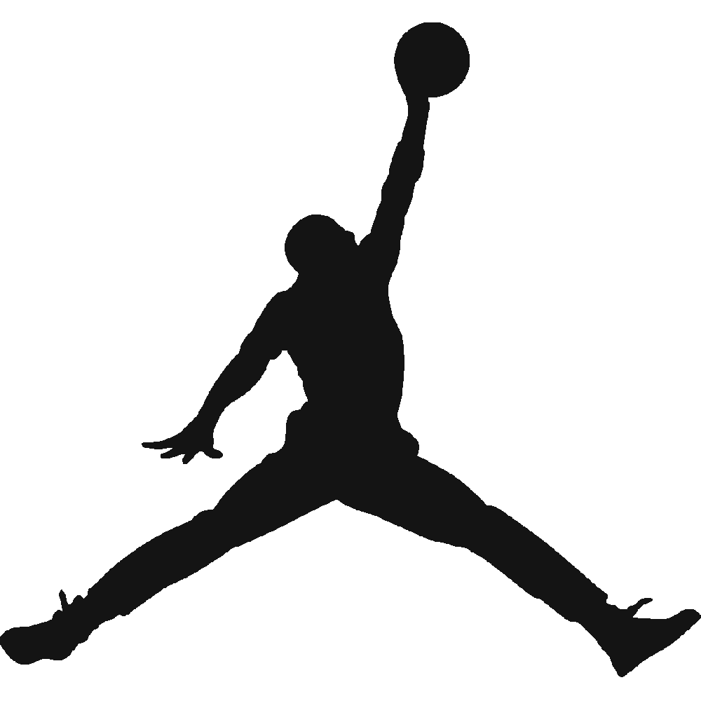 Muur sticker: aanpassing van Jordan Basketball