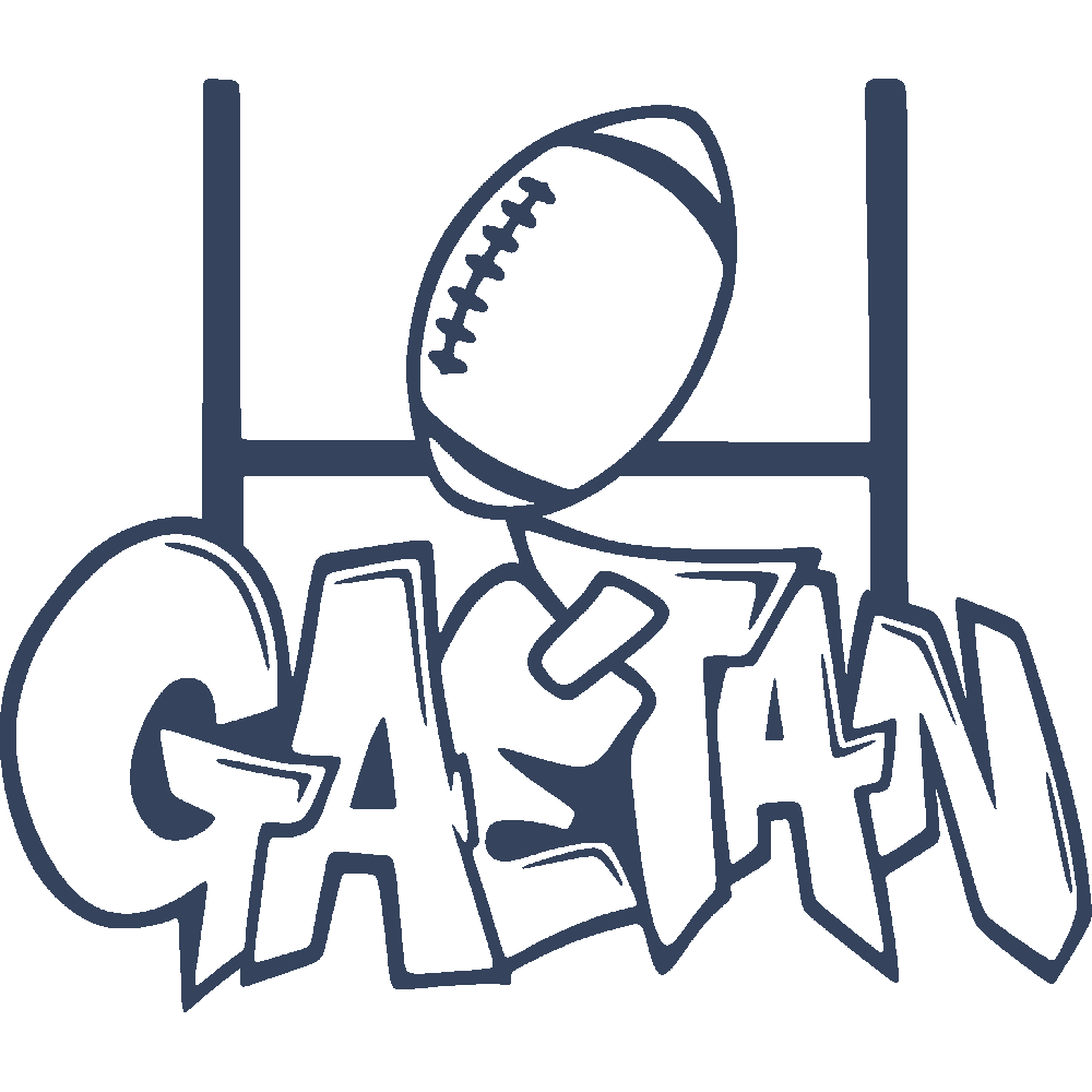 Wall sticker: customization of Gatan Graffiti Rugby