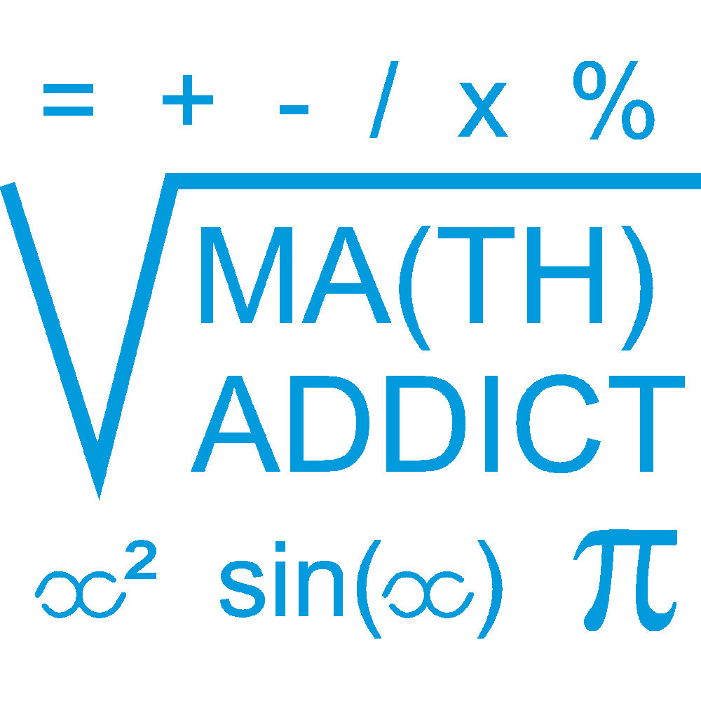 Aanpassing van T-Shirt  Math Addict 