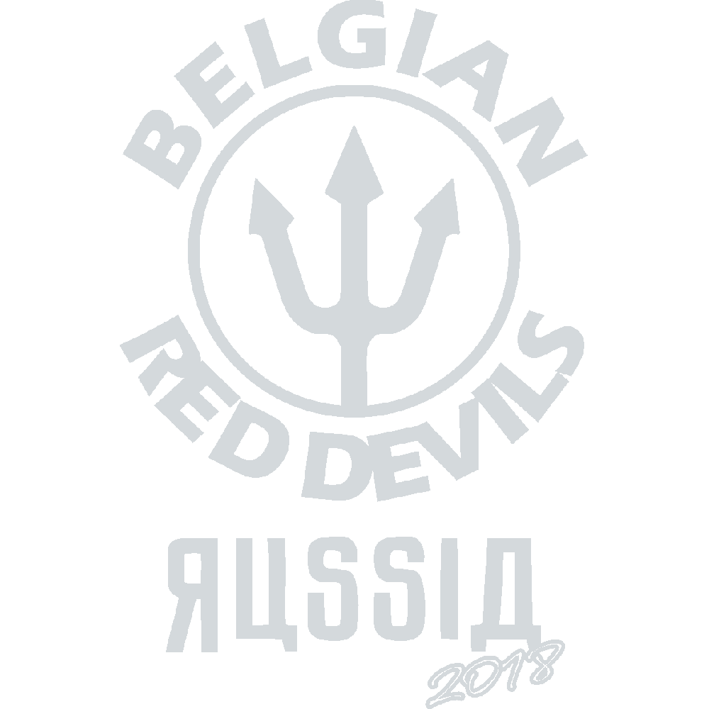 Customization of T-Shirt  Belgian Red Devils Russia 2018 