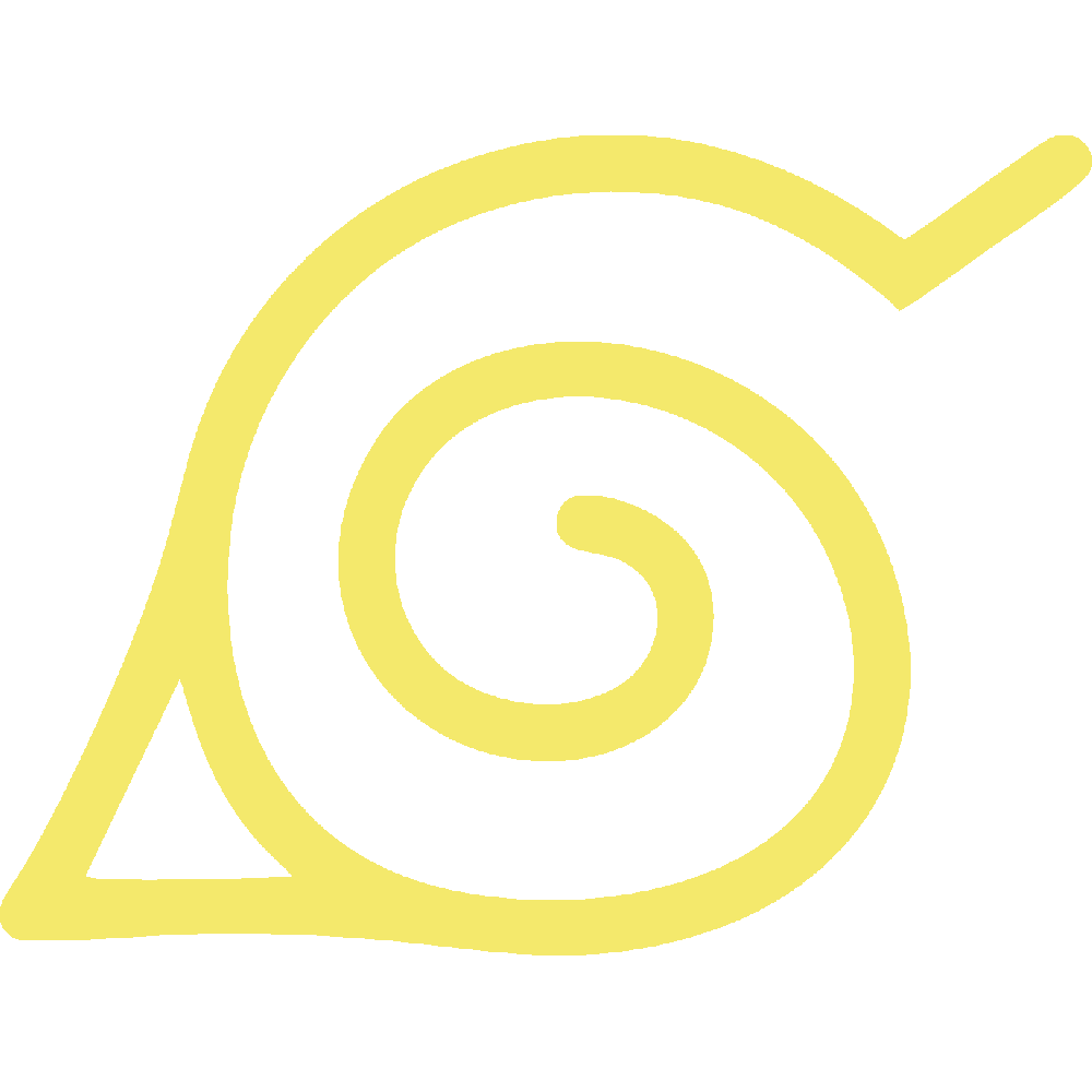 Muur sticker: aanpassing van Naruto Konoha Logo