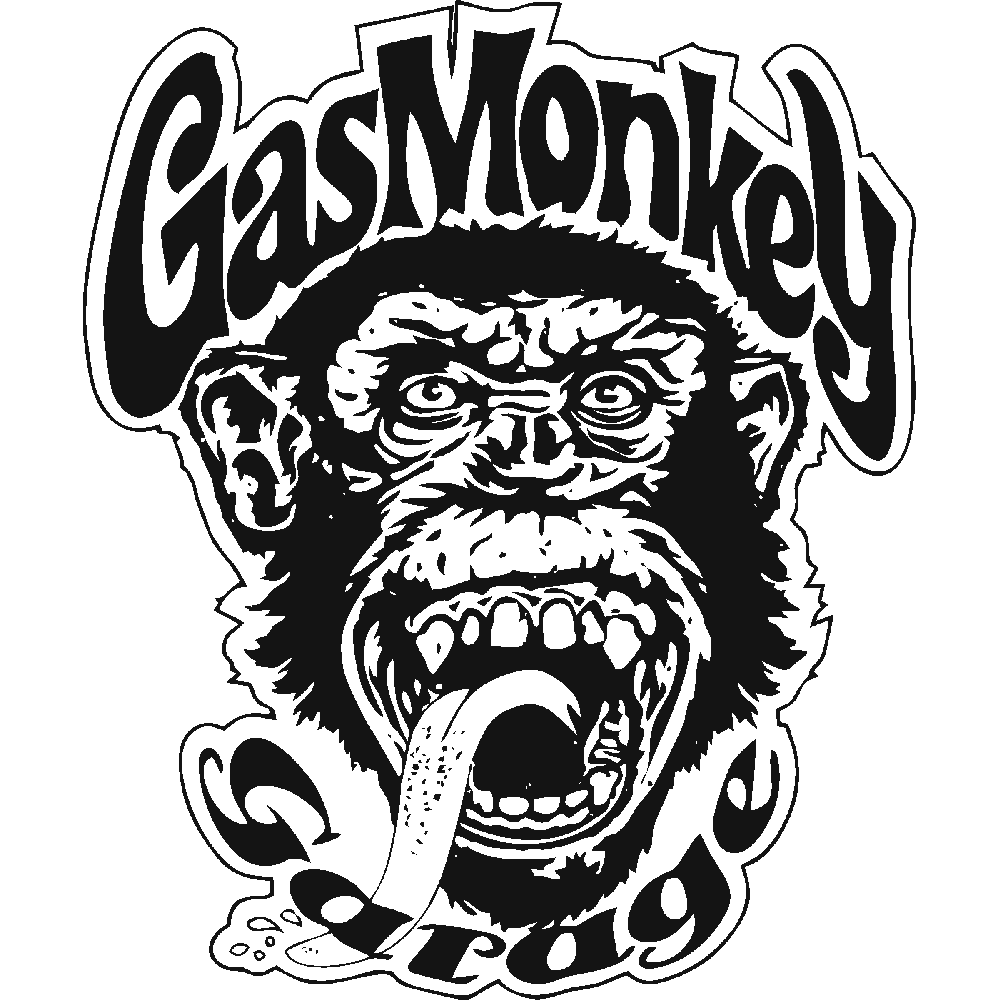 Muur sticker: aanpassing van Gas Monkey 2