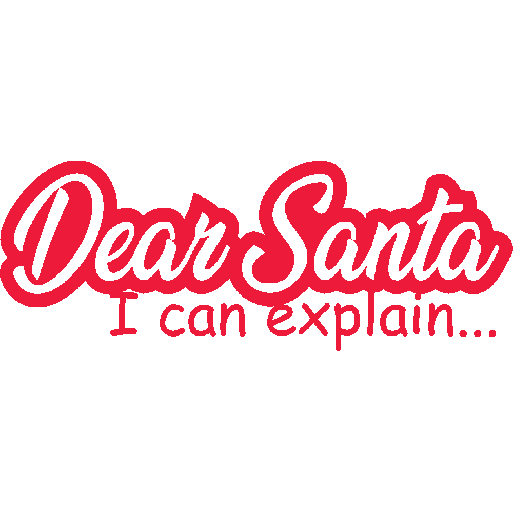 Personnalisation de T-Shirt  Dear Santa  01