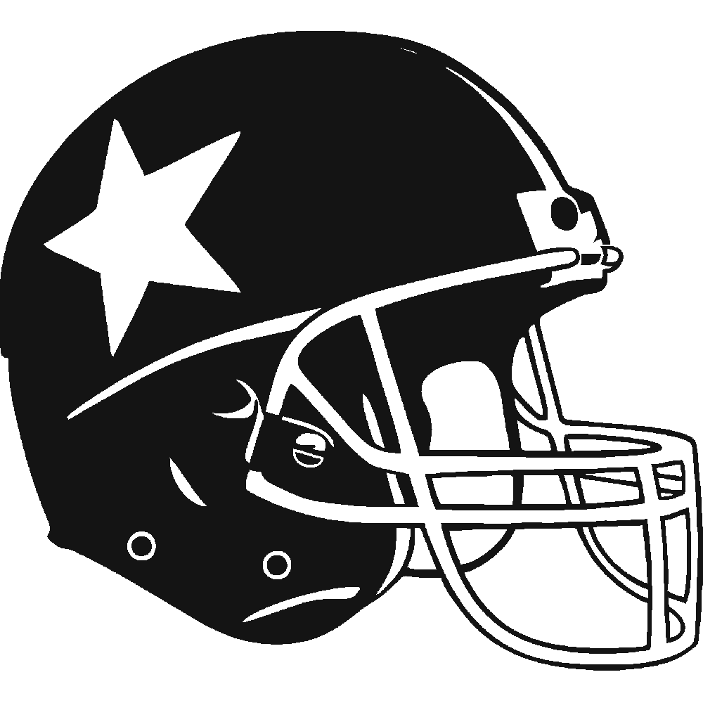 Wall sticker: customization of Helmet US football