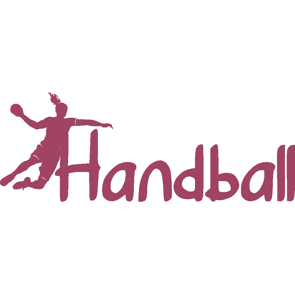 Muur sticker: aanpassing van Handball Fille