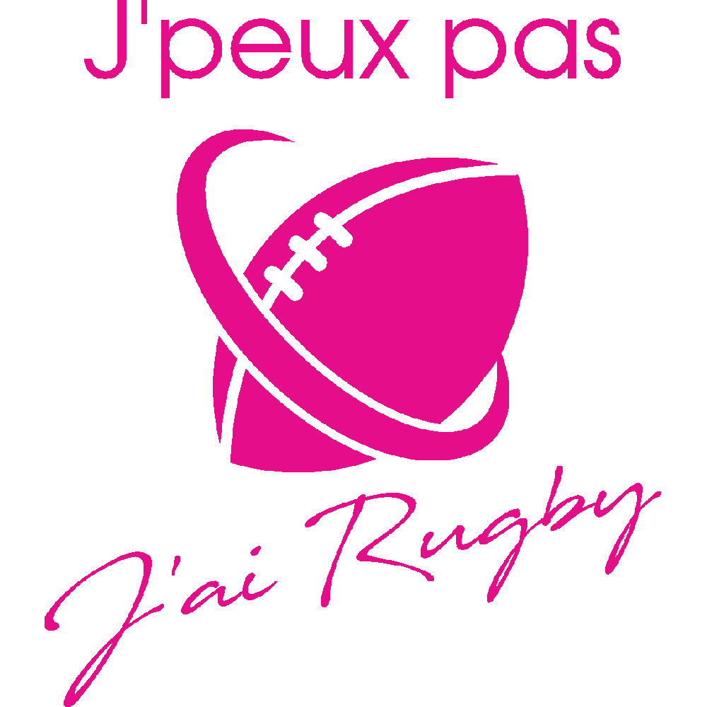 Customization of T-Shirt  J'peux pas Rugby 