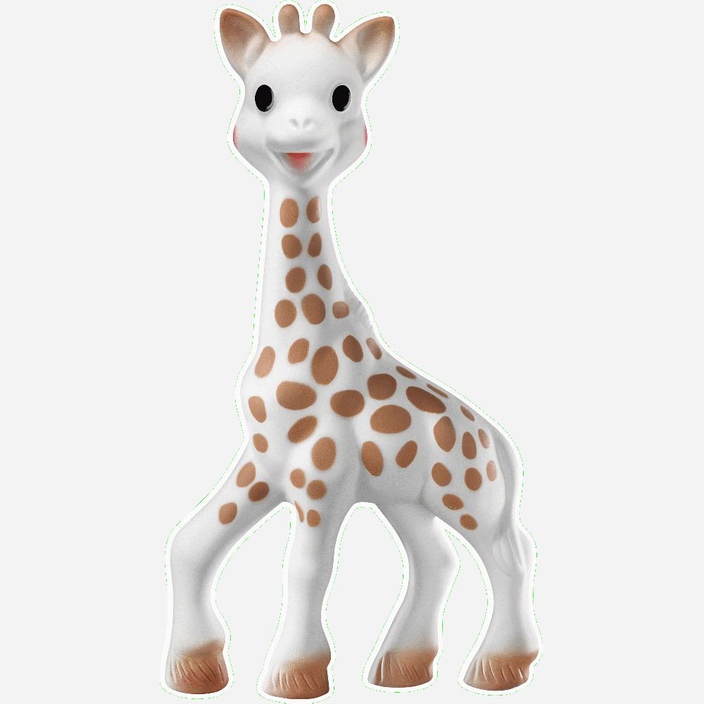 Muur sticker: aanpassing van Sophie la girafe - Imprim