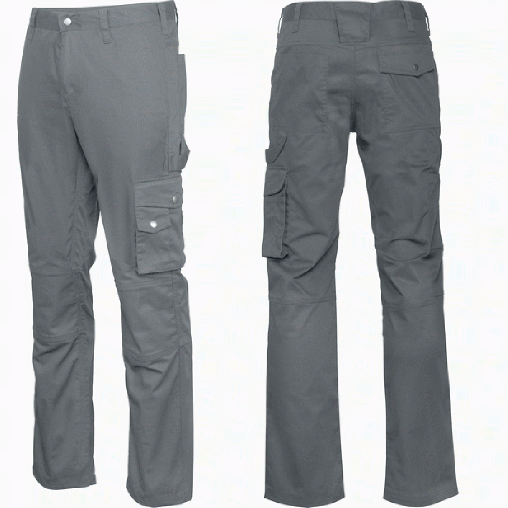 Aanpassing van Kariban Pantalon Mutipoches Grey ASK795