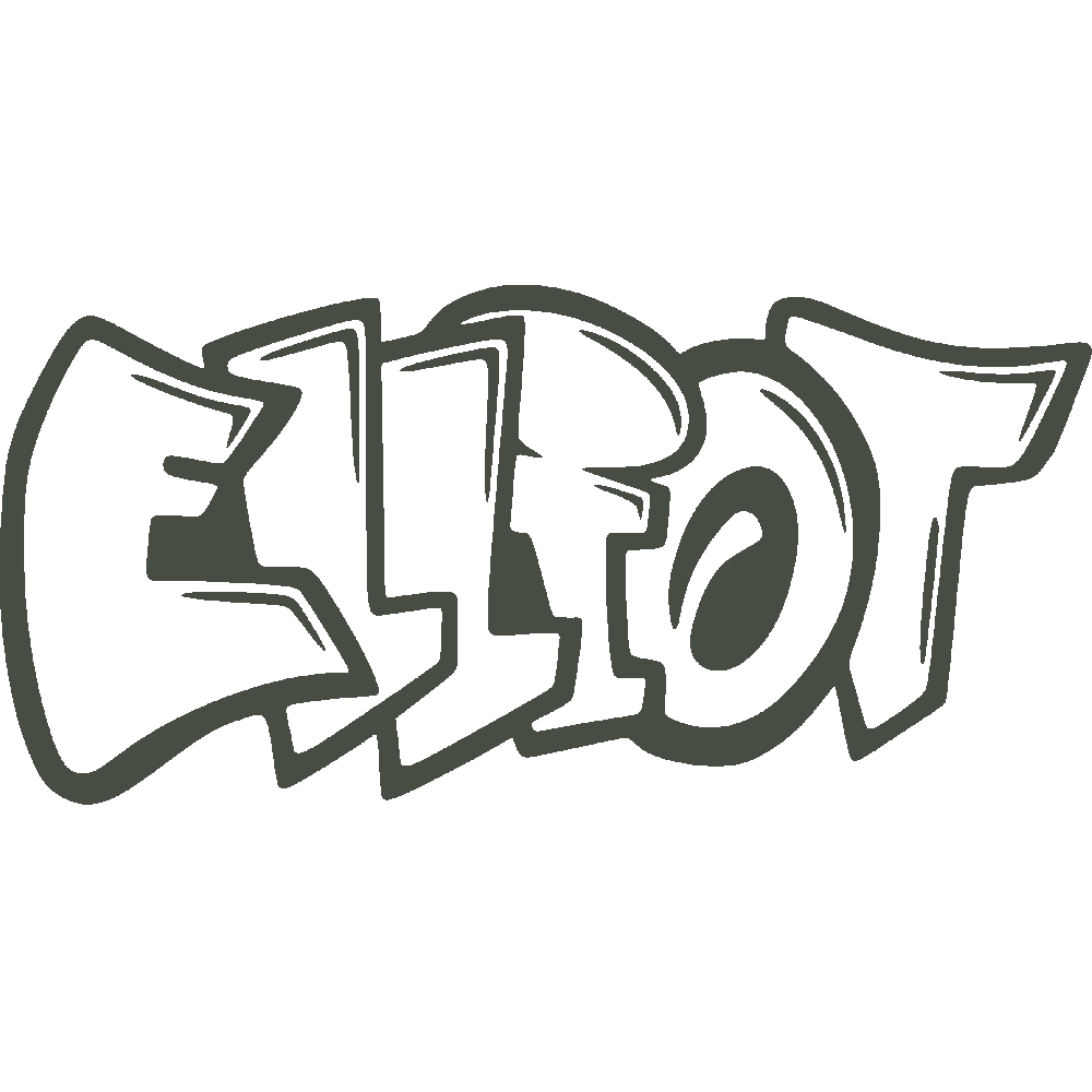 Wall sticker: customization of Elliot Graffiti