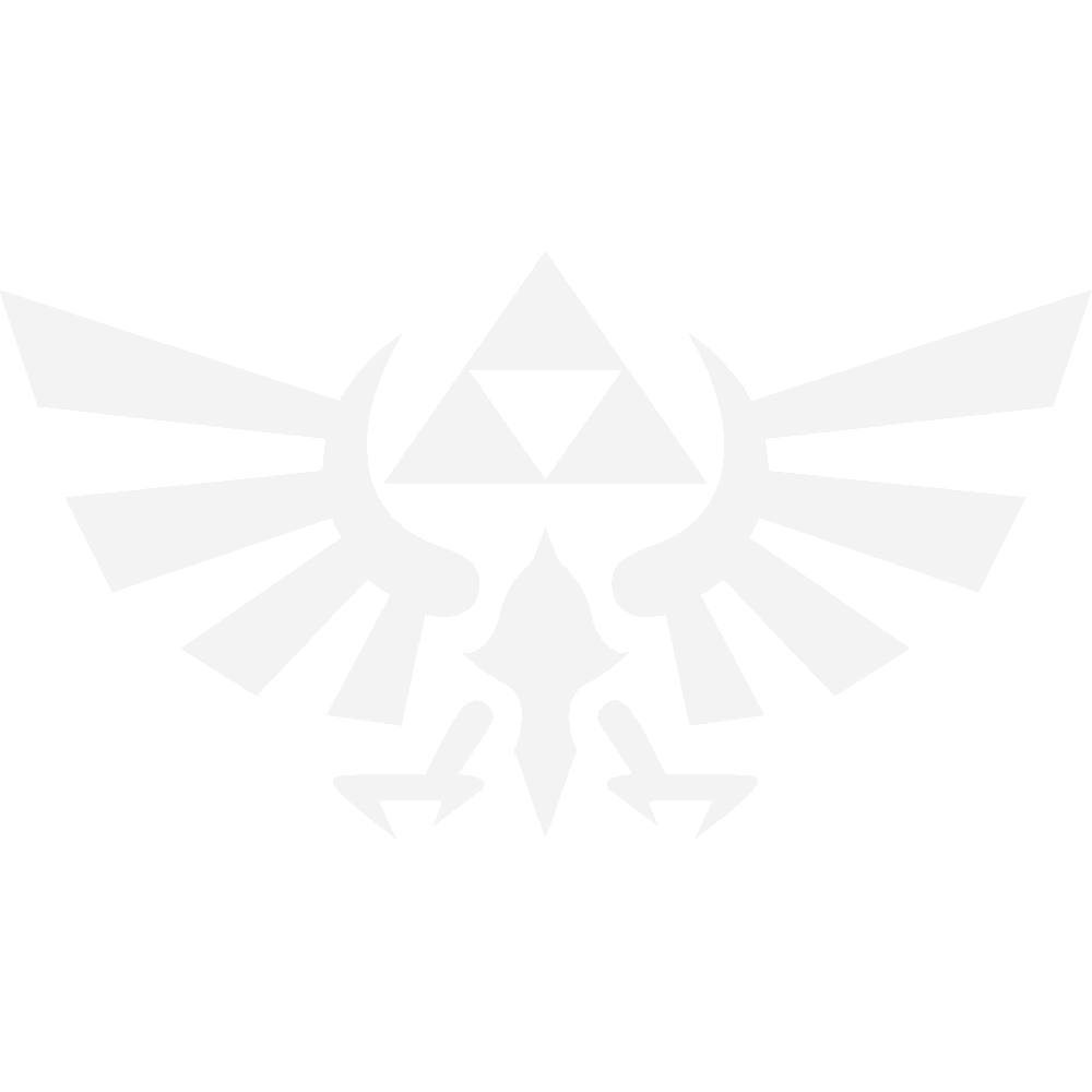 Muur sticker: aanpassing van Triforce Zelda