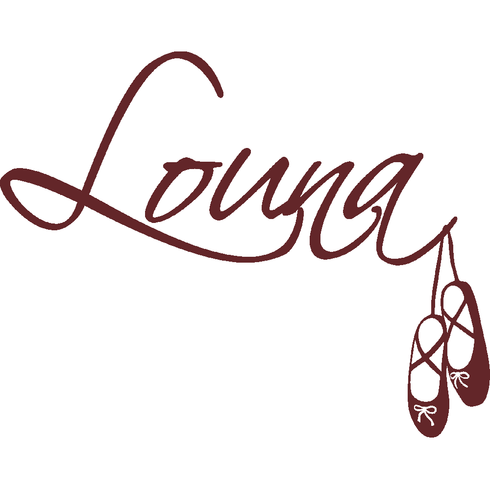 Wall sticker: customization of Louna Ballerines