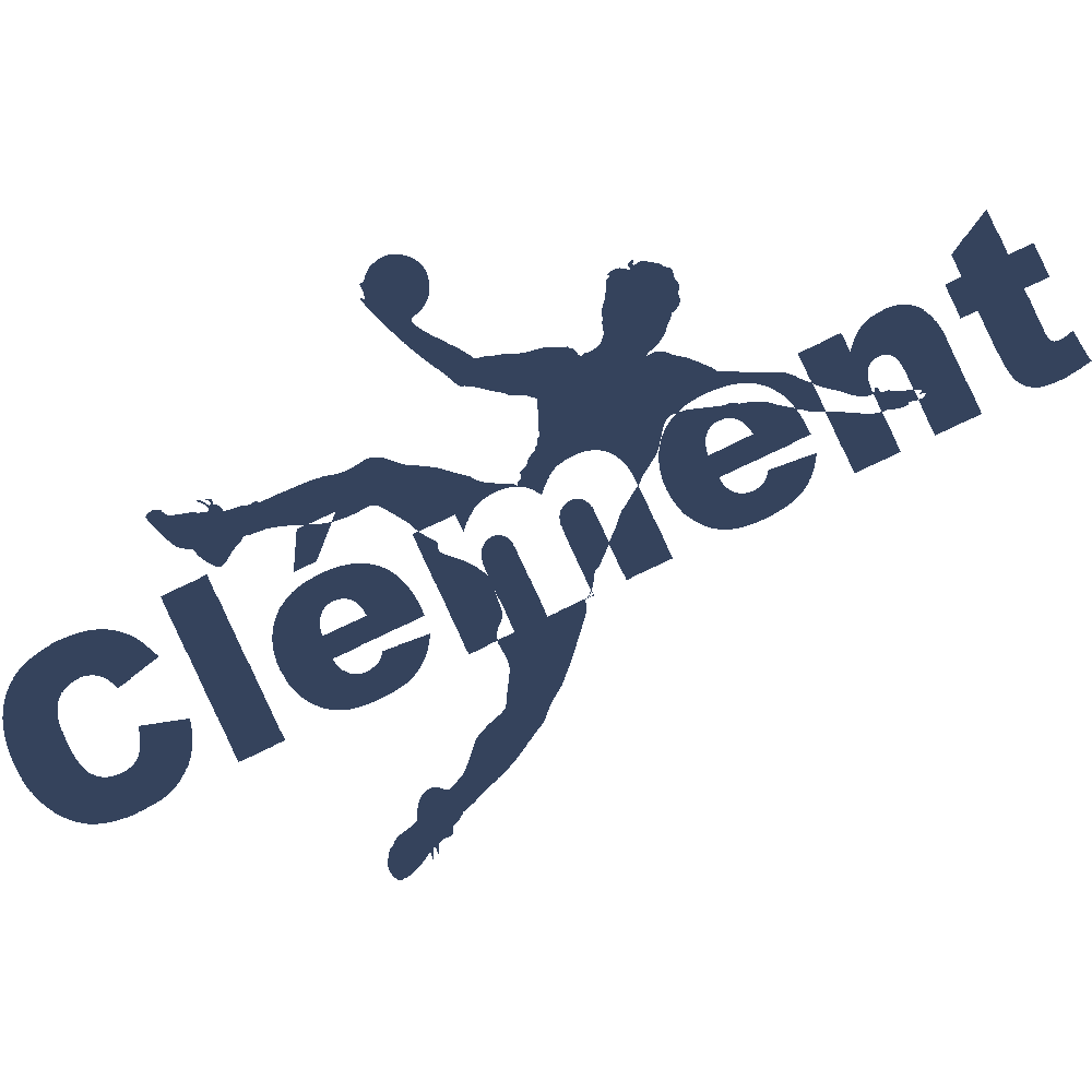 Sticker mural: personnalisation de Clment Handball