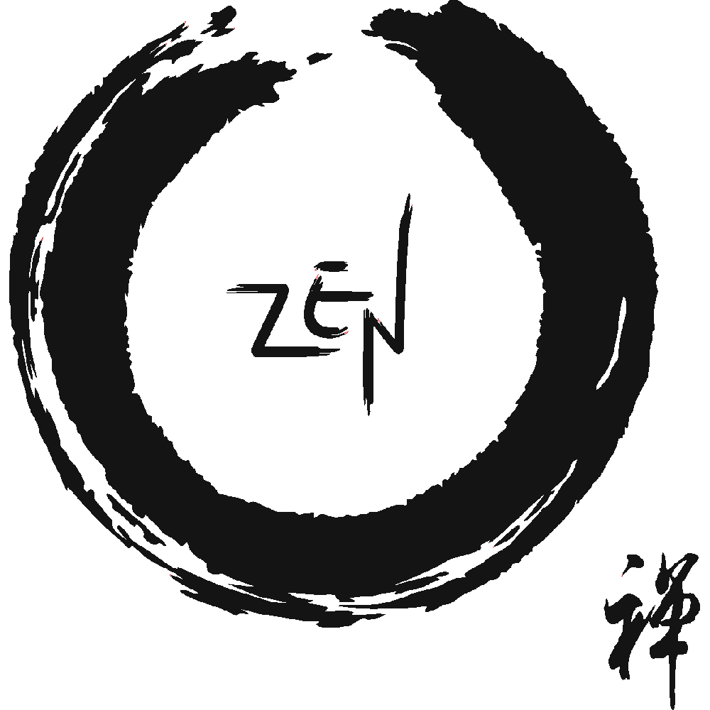 Muur sticker: aanpassing van Cercle Zen