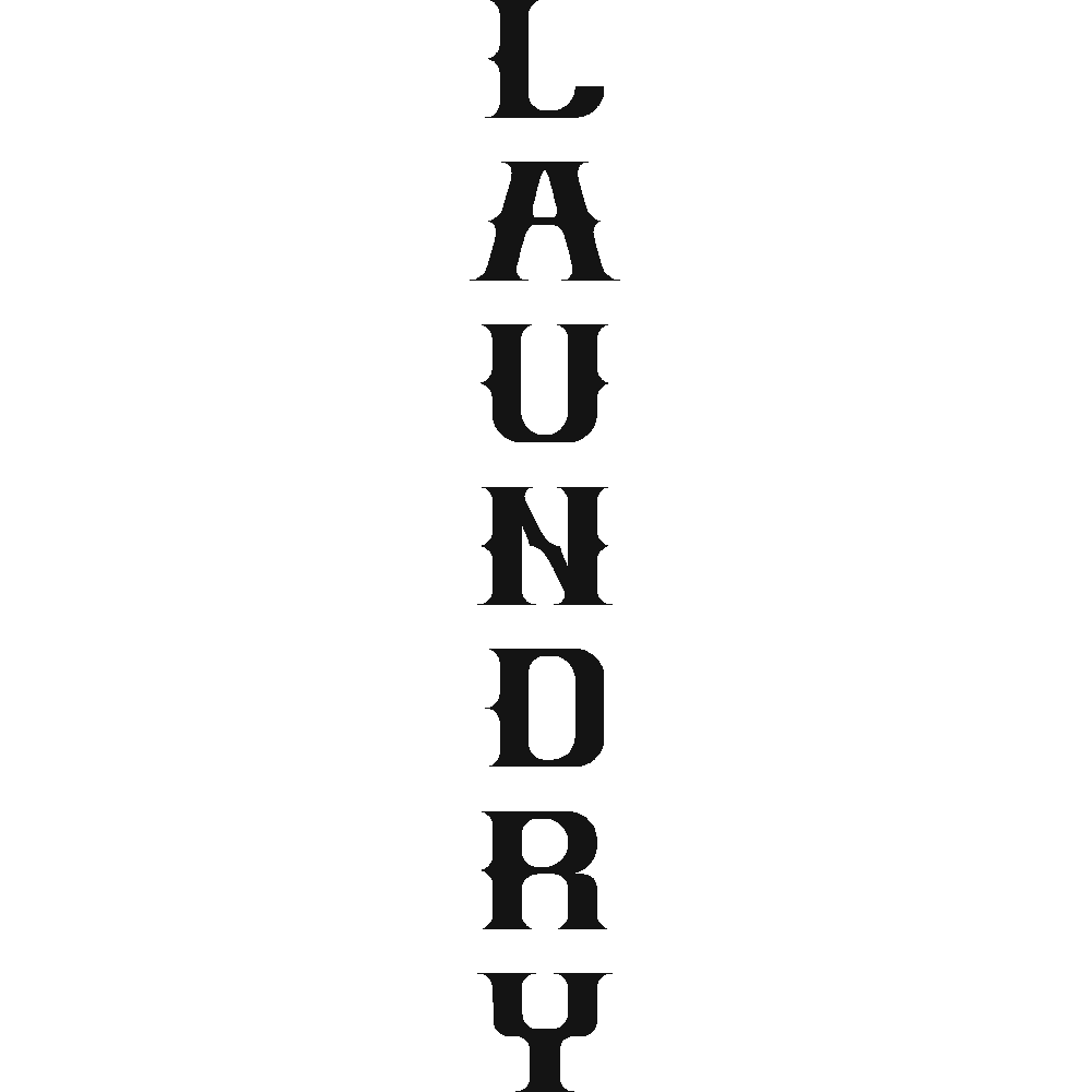 Personnalisation de Laundry Vintage Vertical