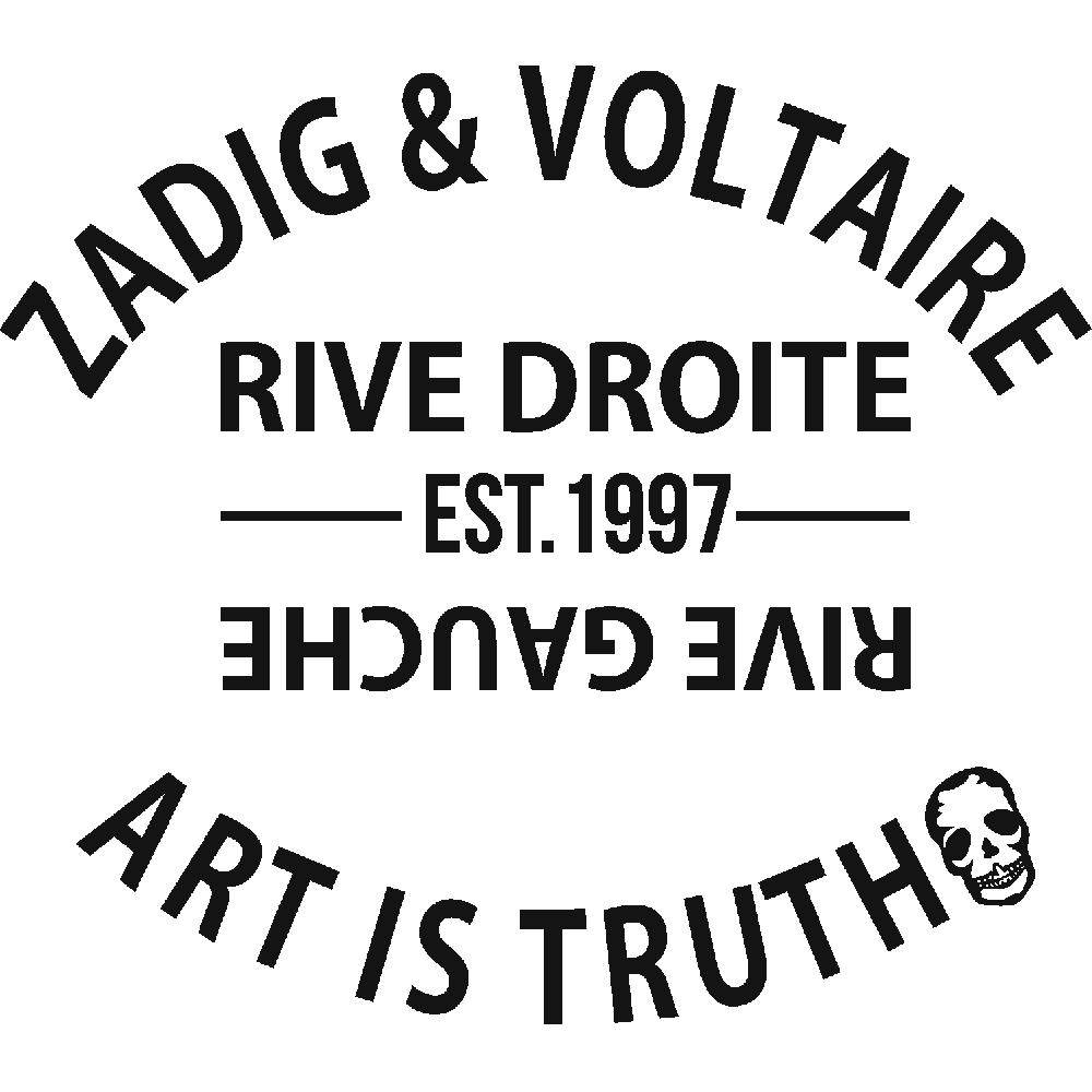 Personnalisation de Zadig et Voltaire logo - Rive