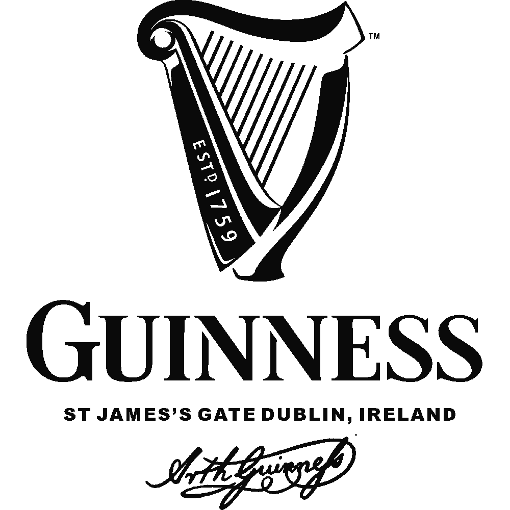 Personnalisation de Guinness Logo bicolor